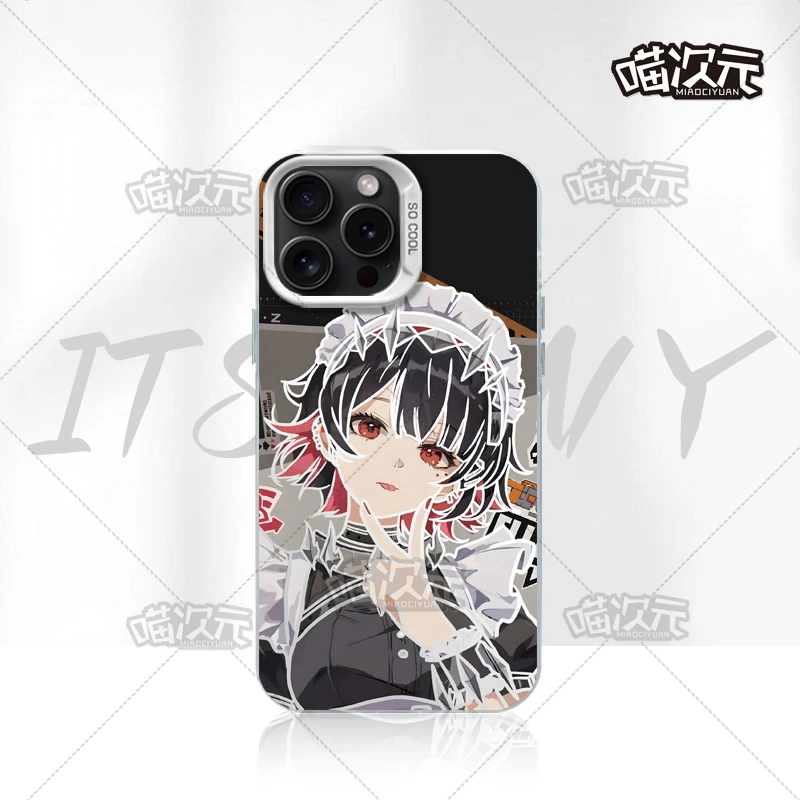 绝区零鲨鱼妹防指纹彩银适用动漫苹果16华为一加12小米手机防摔壳
