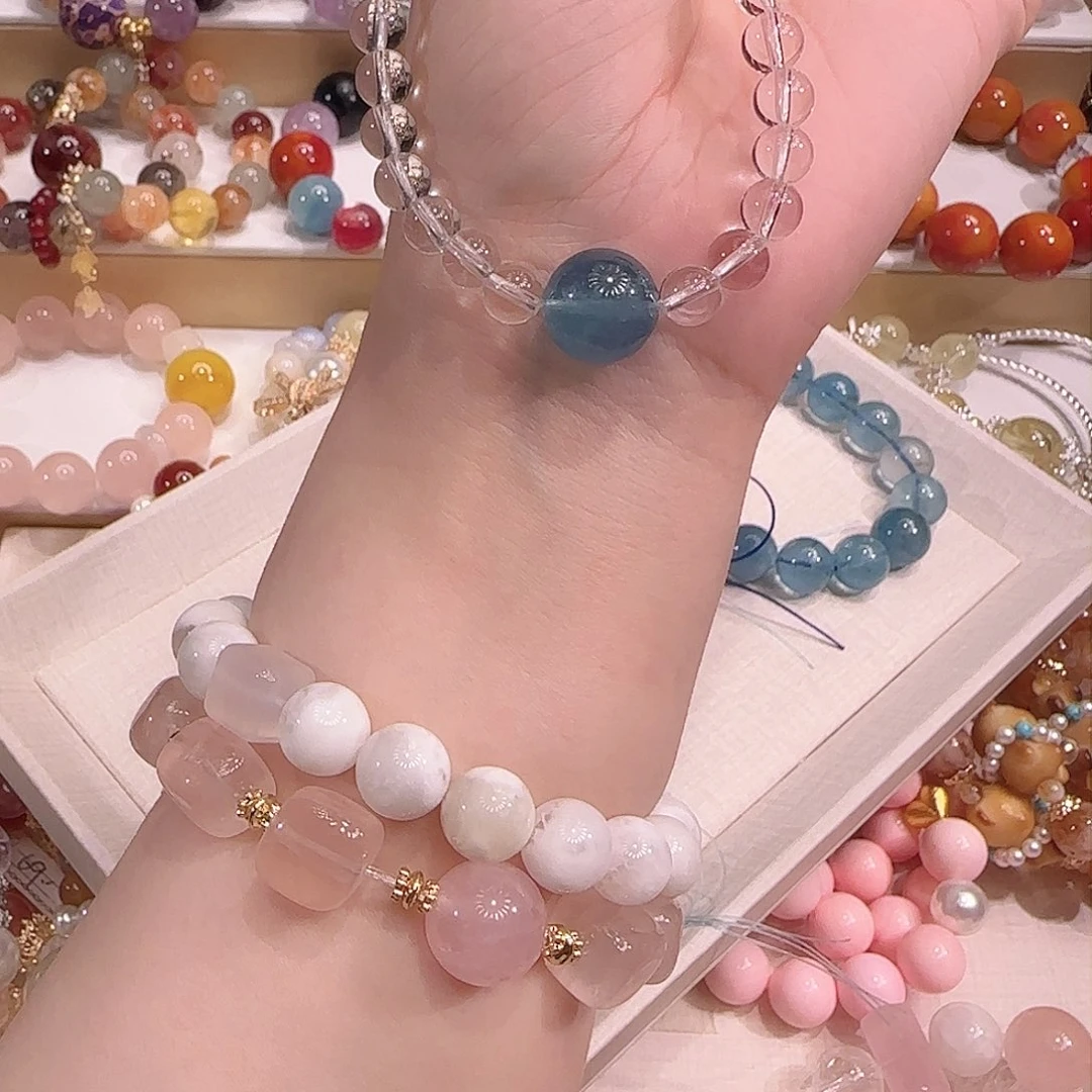 水晶手镯未镶嵌把