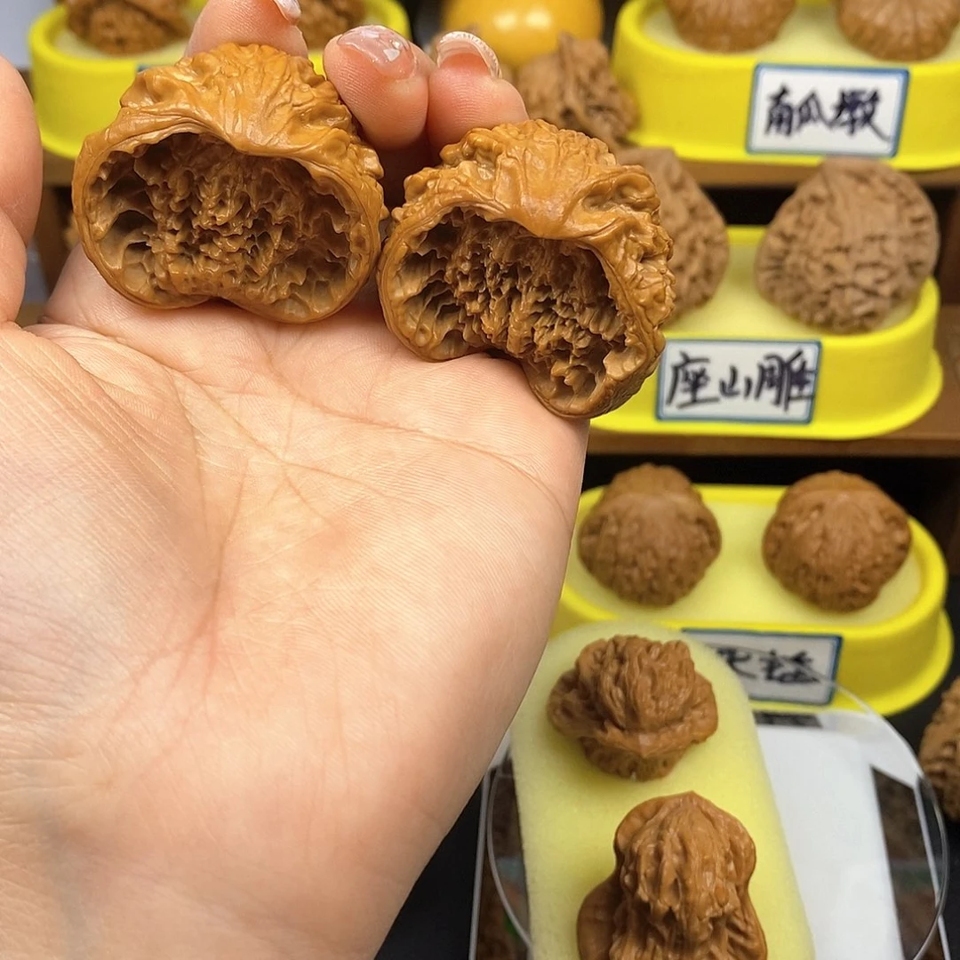 核桃聚宝盆 文玩/木作/... 文玩把件