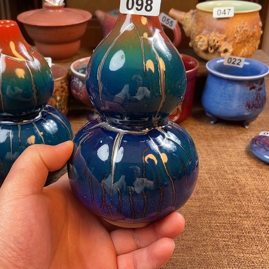 摆件钧瓷摆件材料