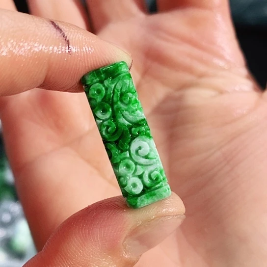 翡翠未镶嵌手链木*醇挂件