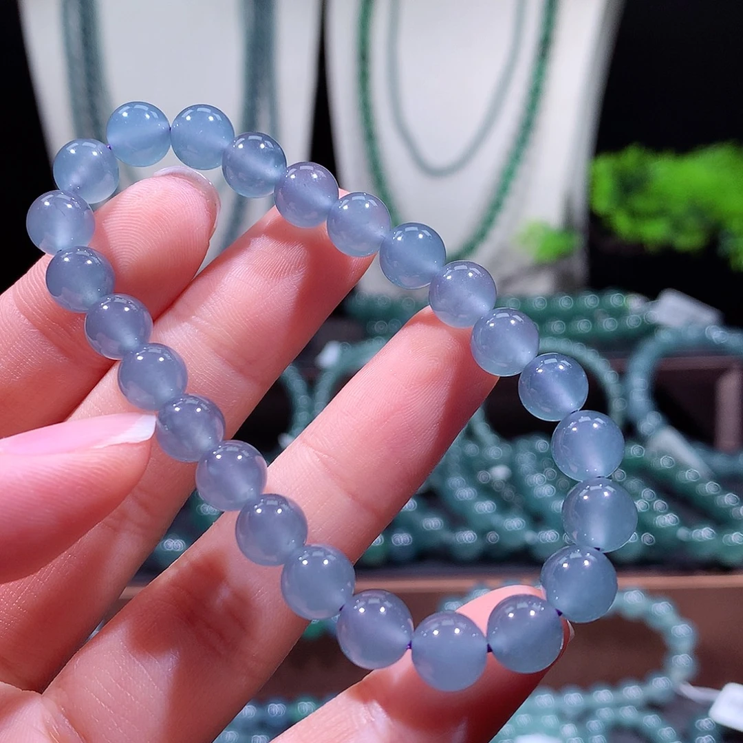 翡翠未镶嵌手链天然a货翡翠手串8