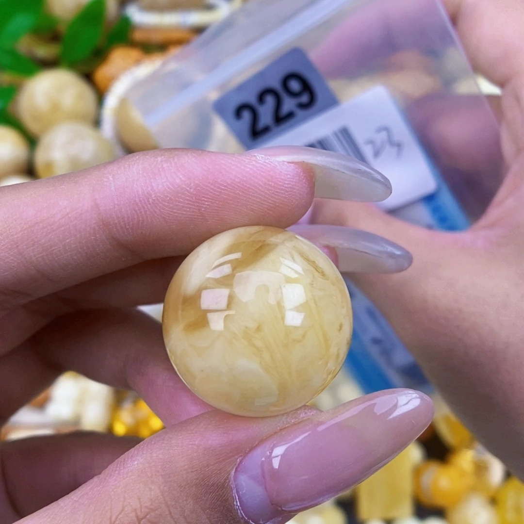 未镶嵌琥珀珠宝奇石 23 粉