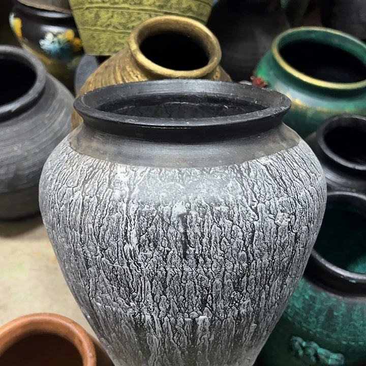 灰色坛子高20口14默认打孔