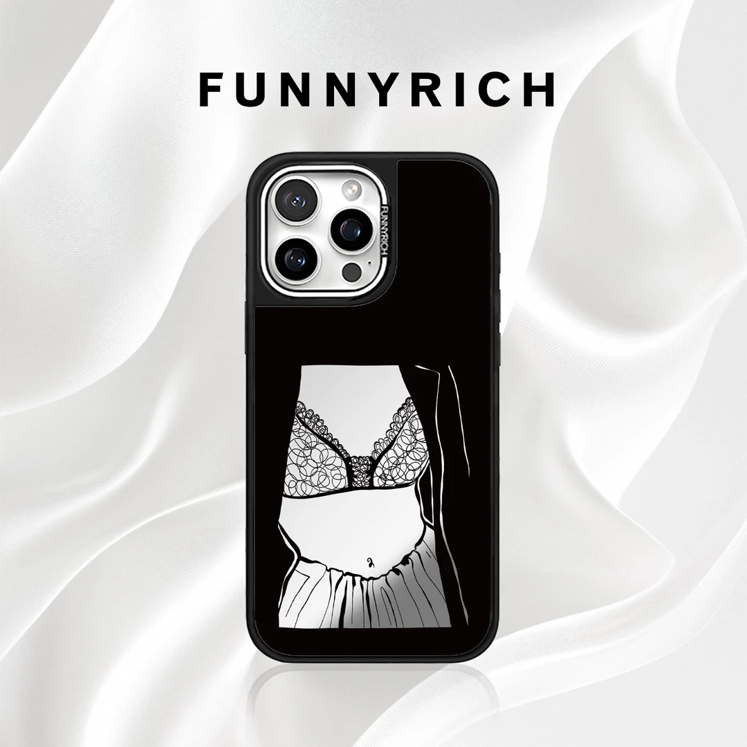 FUNNYRICH天生丽质适用iPhone17ProMax镜面手机壳苹果16新款磁吸