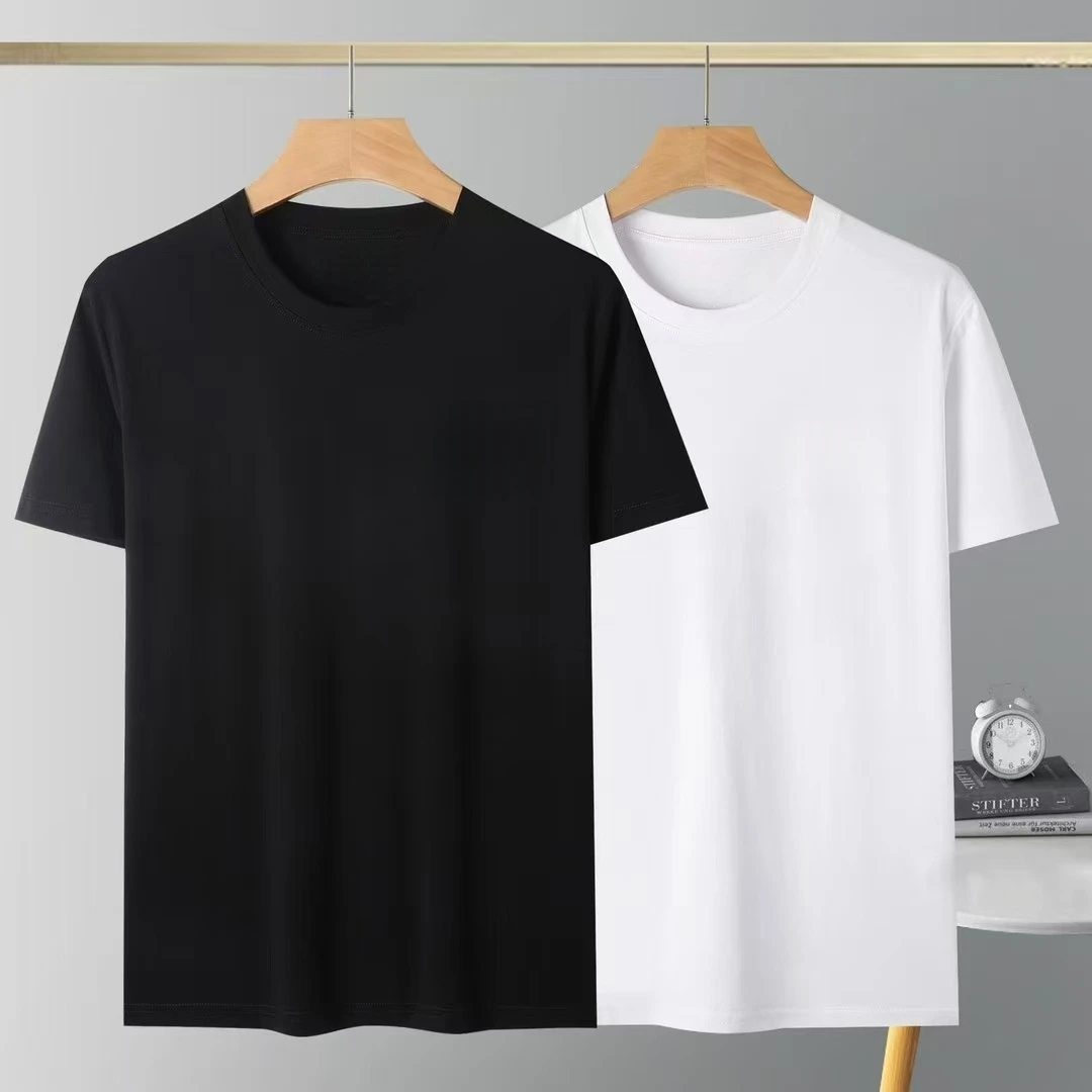 夏款男士虚影袅圆领T恤