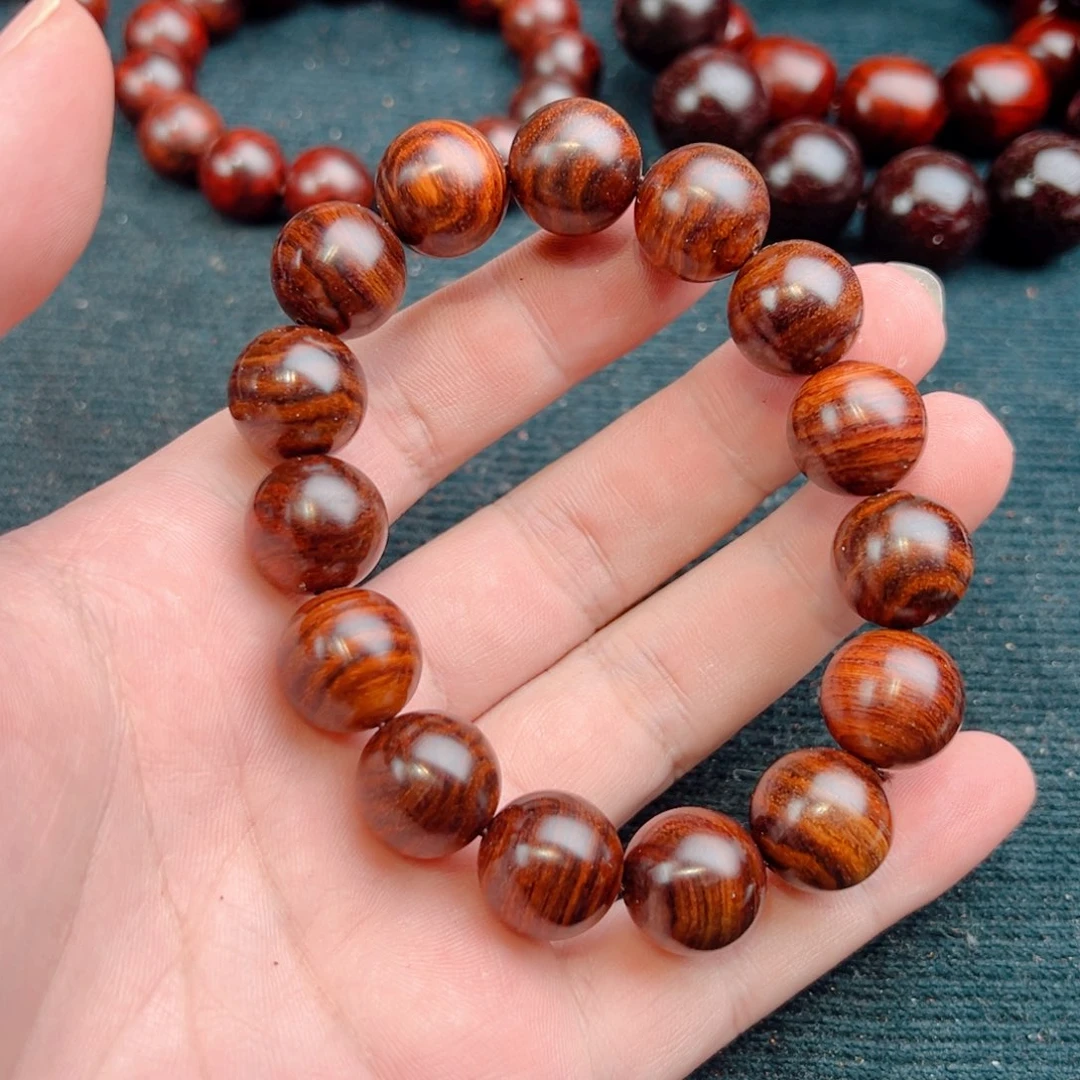 黄花梨/降香黄檀手串/手链15老干料海南黄花梨