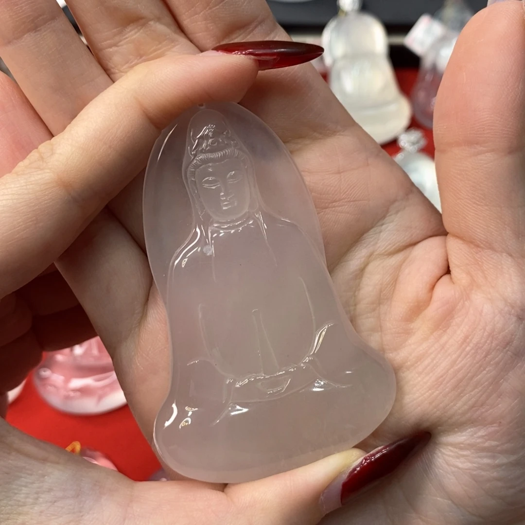 南***撞颈饰未镶嵌石英质玉