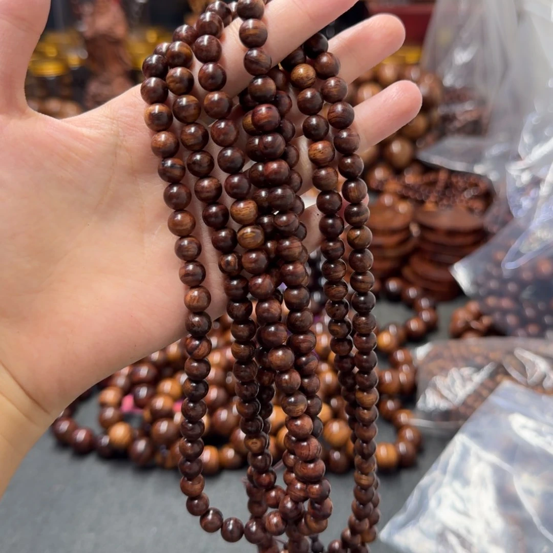 黄花梨/降香黄檀手串/手链66米0.8x108规格海黄手串