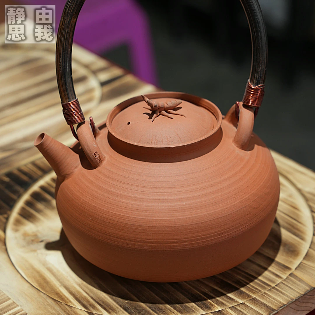 热锅上的蚂蚁【梵语茶器】纯手工砂铫壶工夫茶炭炉红泥小火炉煮茶壶