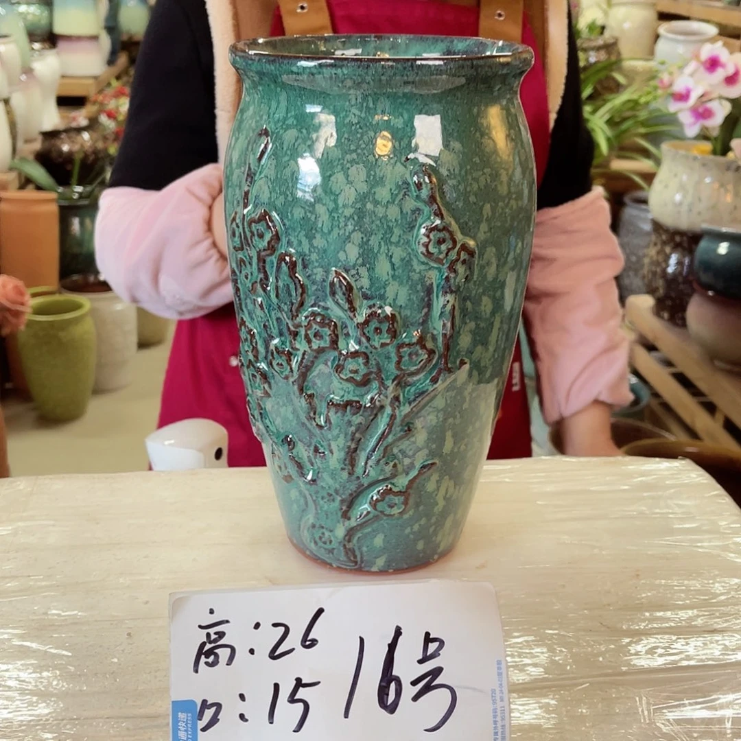 紫砂花盆高度26口径15