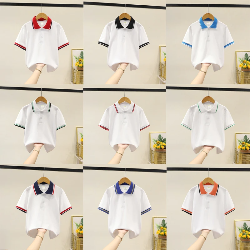 儿童校服小学生班服夏季中大童男童短袖女童POLO衫幼儿园服中学生