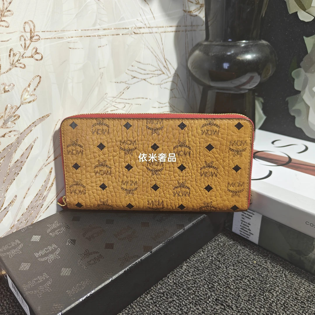 99新 MCM MCM干邑色钱包G25101956尺寸19*9.5