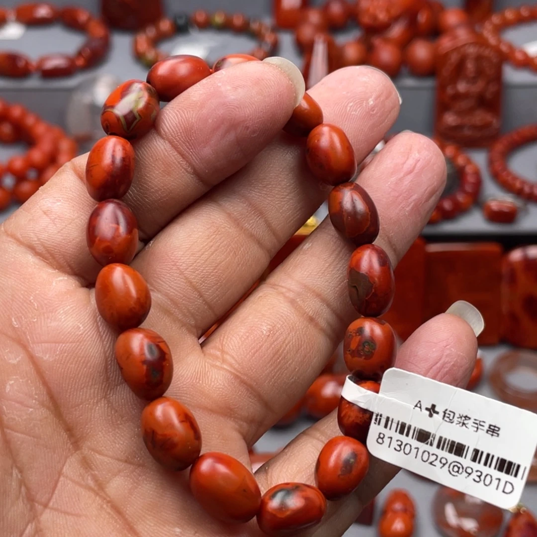 南红玛瑙未镶嵌珠宝奇石单圈