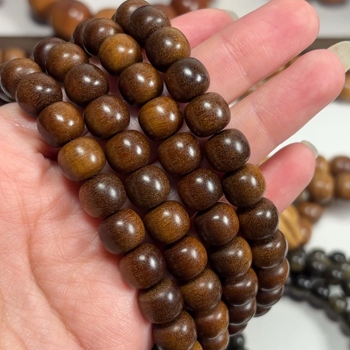 *****檀香木910多圈108颗老山檀黑肉奶香奶甜