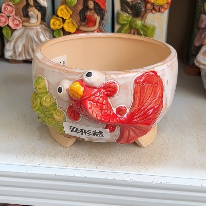 紫砂花盆粗陶材质多肉花盆