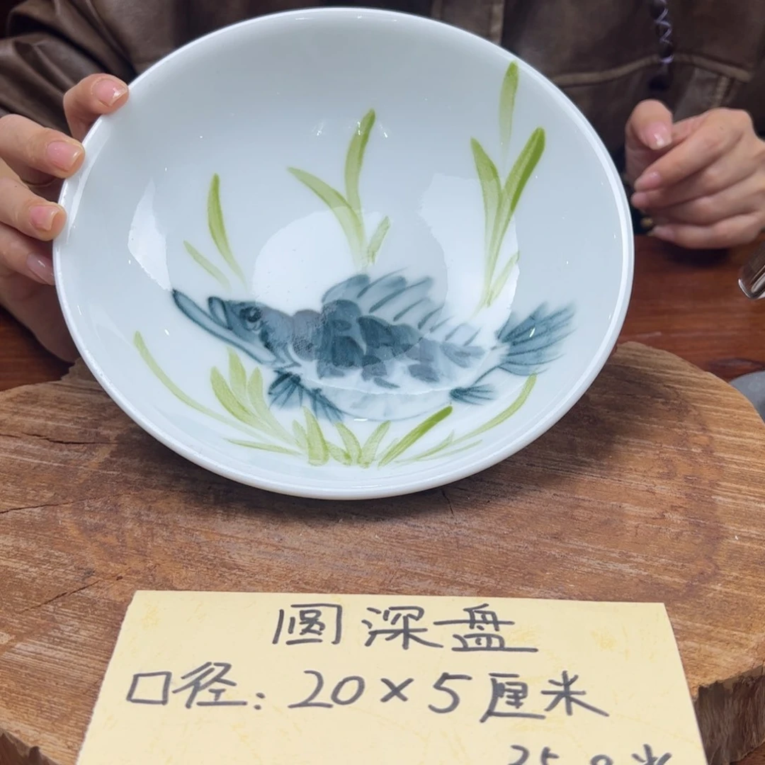 瓷片景德镇陶瓷手工手绘制作