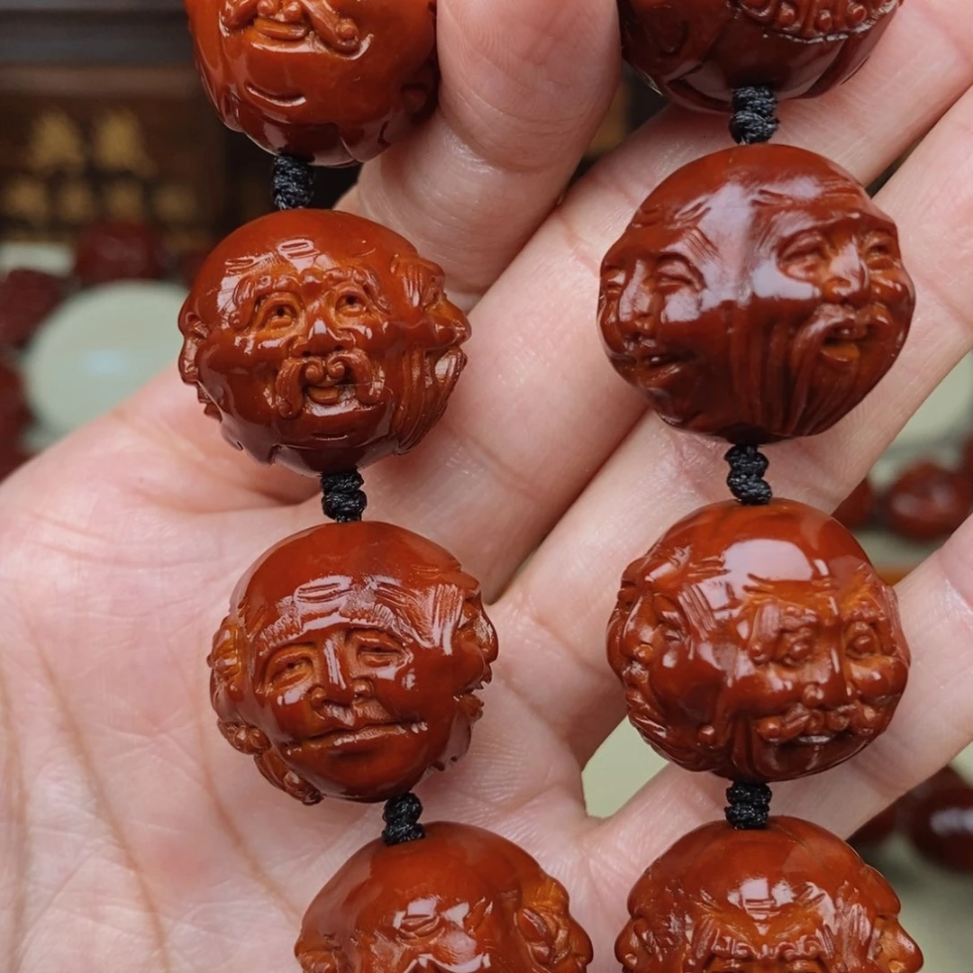 六***一橄榄核吊坠十八罗汉