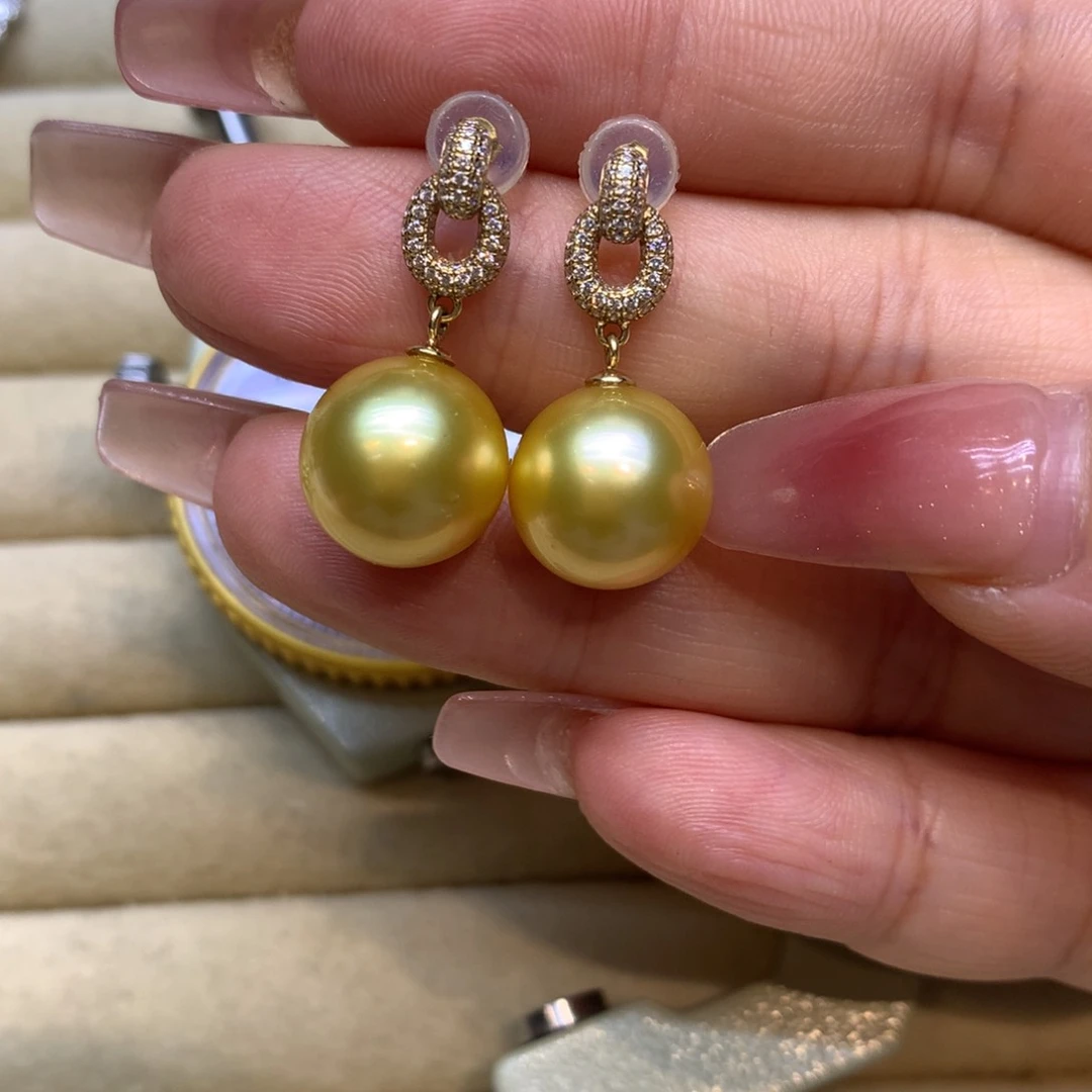 未镶嵌耳饰海水珍珠