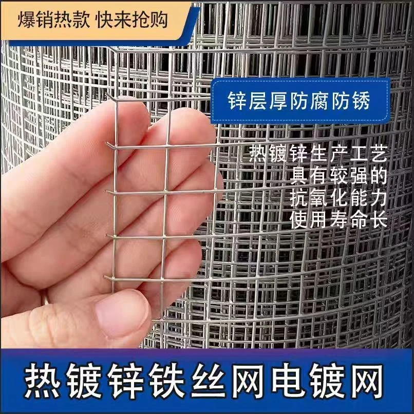 热镀锌加粗防锈铁丝网防护用于建筑防裂及养殖围栏防鼠防鸡鸭栅栏
