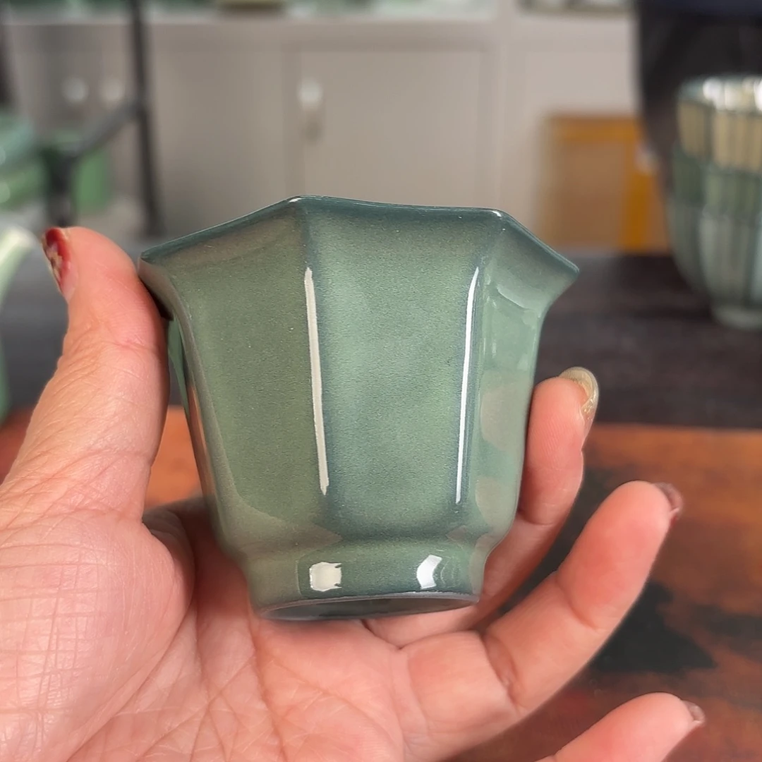 龙泉云间青瓷小米茶器