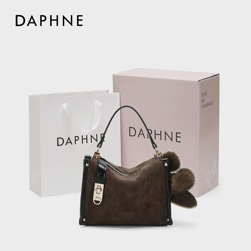 Daphne/达芙妮2025秋冬上新 时尚气质休闲小众潮流单肩斜挎腋下包