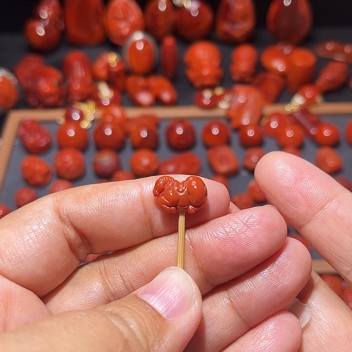 南红玛瑙未镶嵌配饰唐马配饰