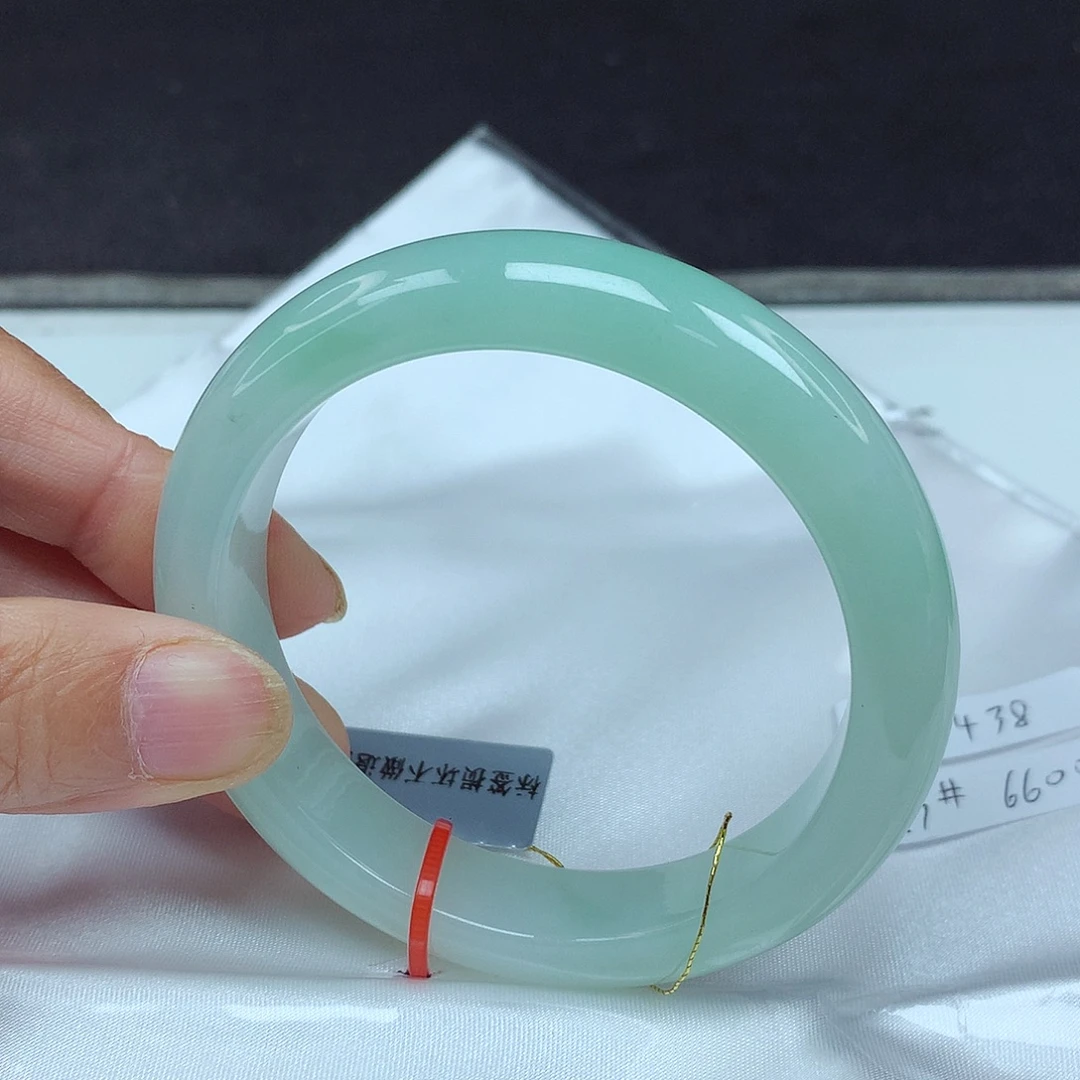 翡翠未镶嵌手镯57圈3438