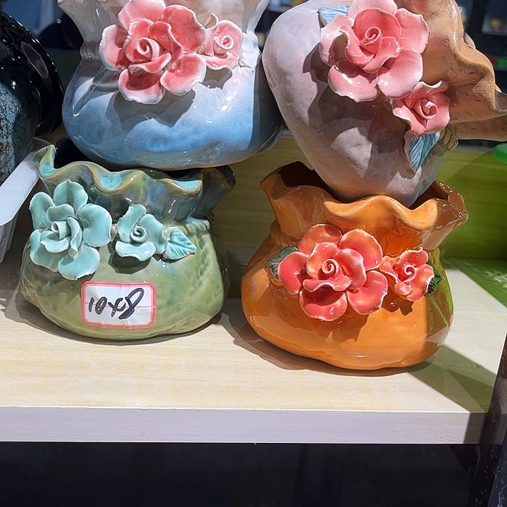 瓷片花盆多肉捏花福利