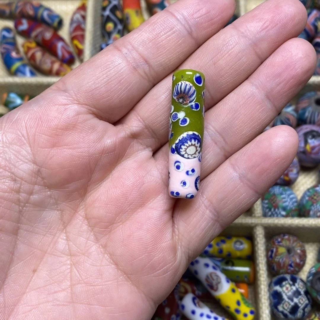 琉璃颈饰福利筒珠058