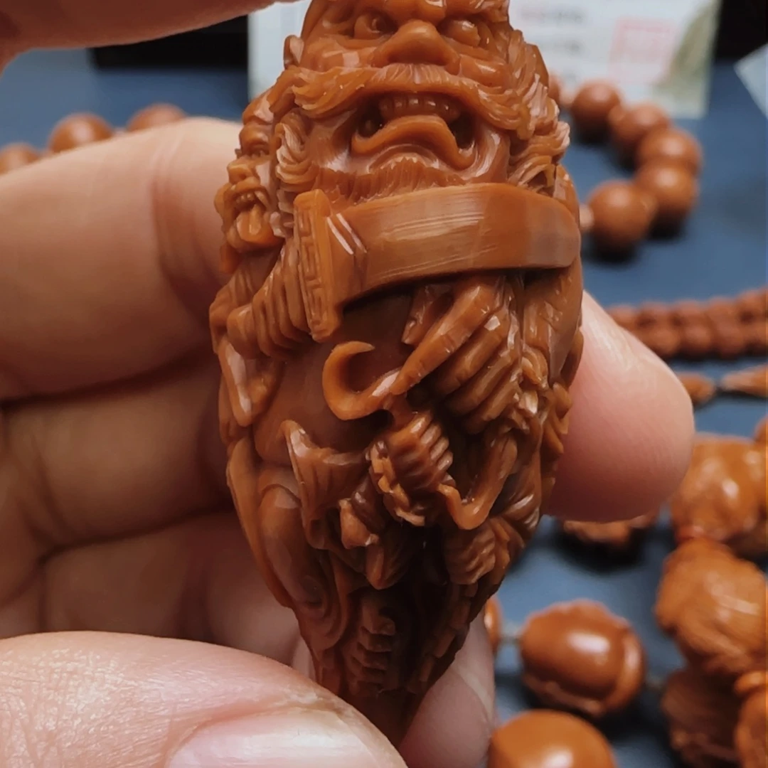 橄榄核手串/手链归****。钟馗单子