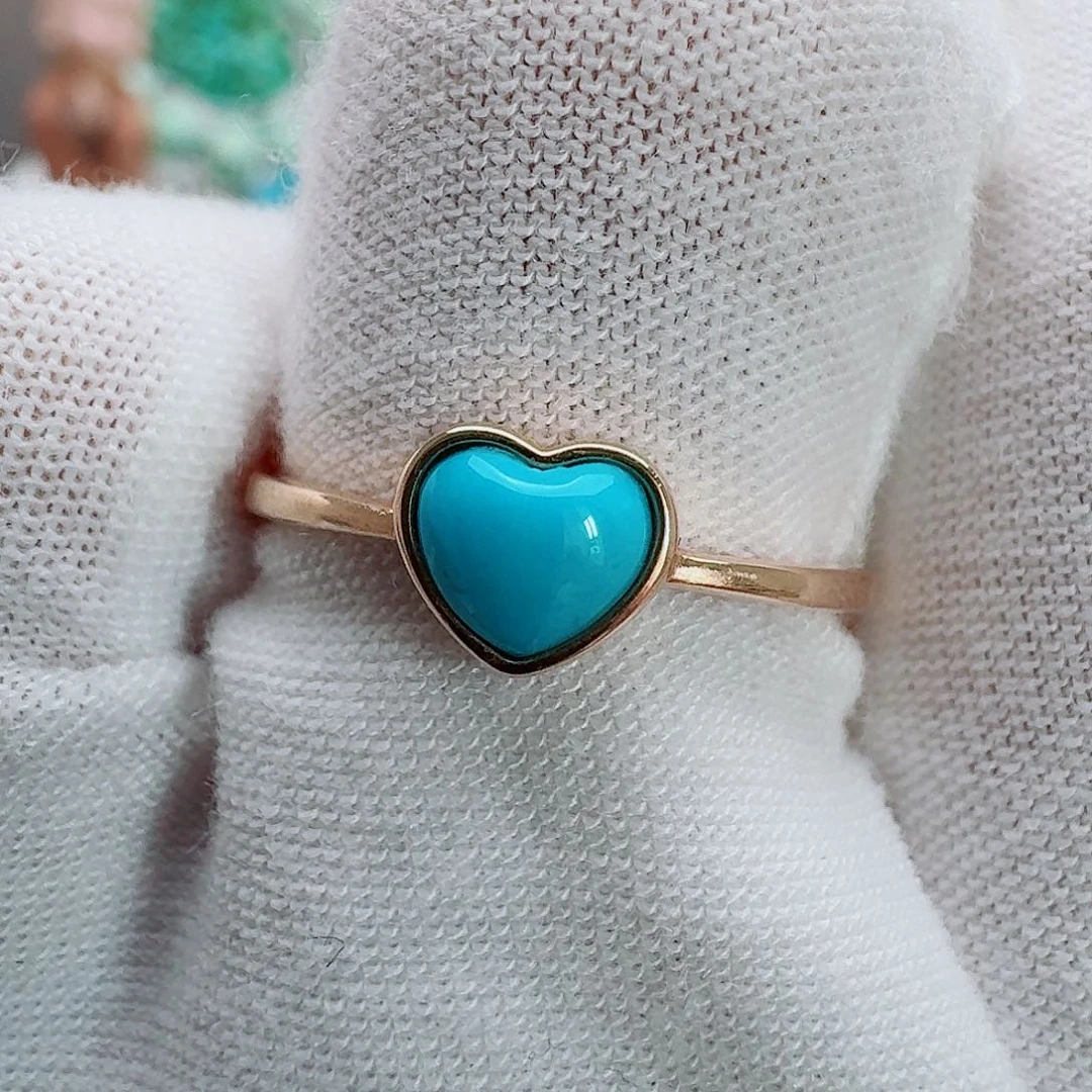 18K金镶嵌绿松石珠宝奇石