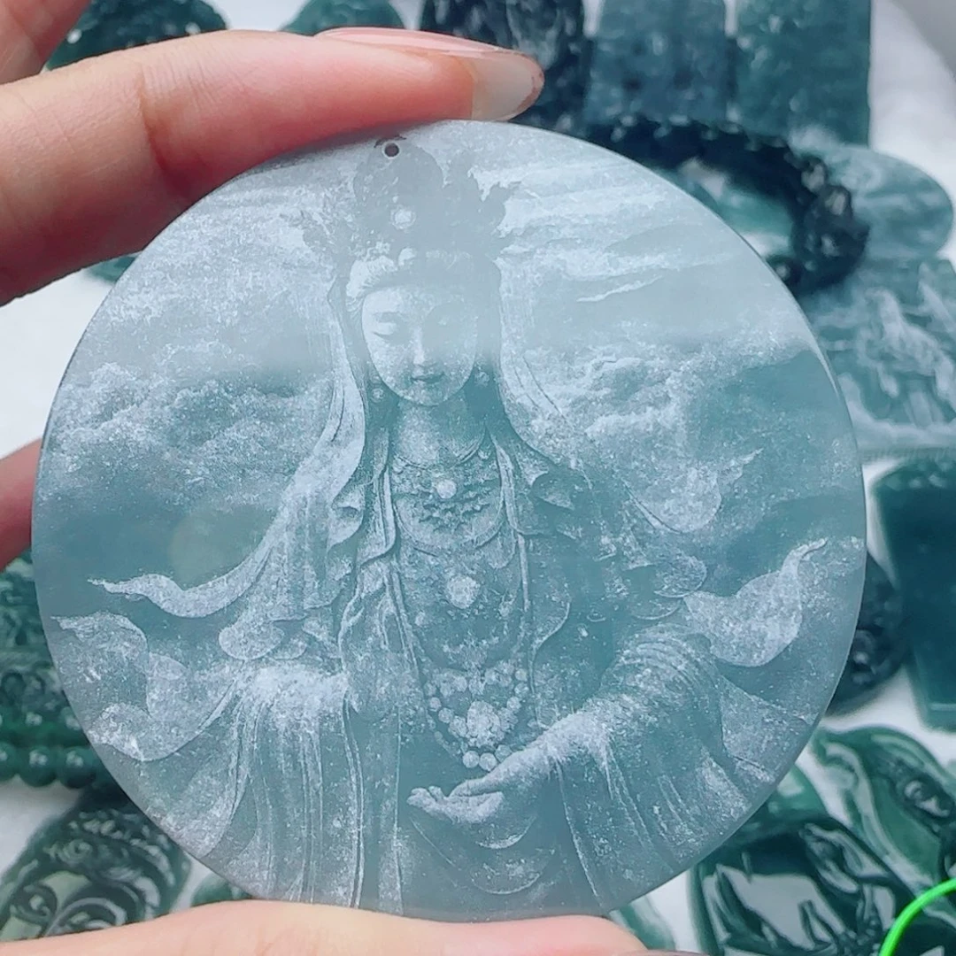 颈饰未镶嵌翡翠多样性发货天然的A货翡翠