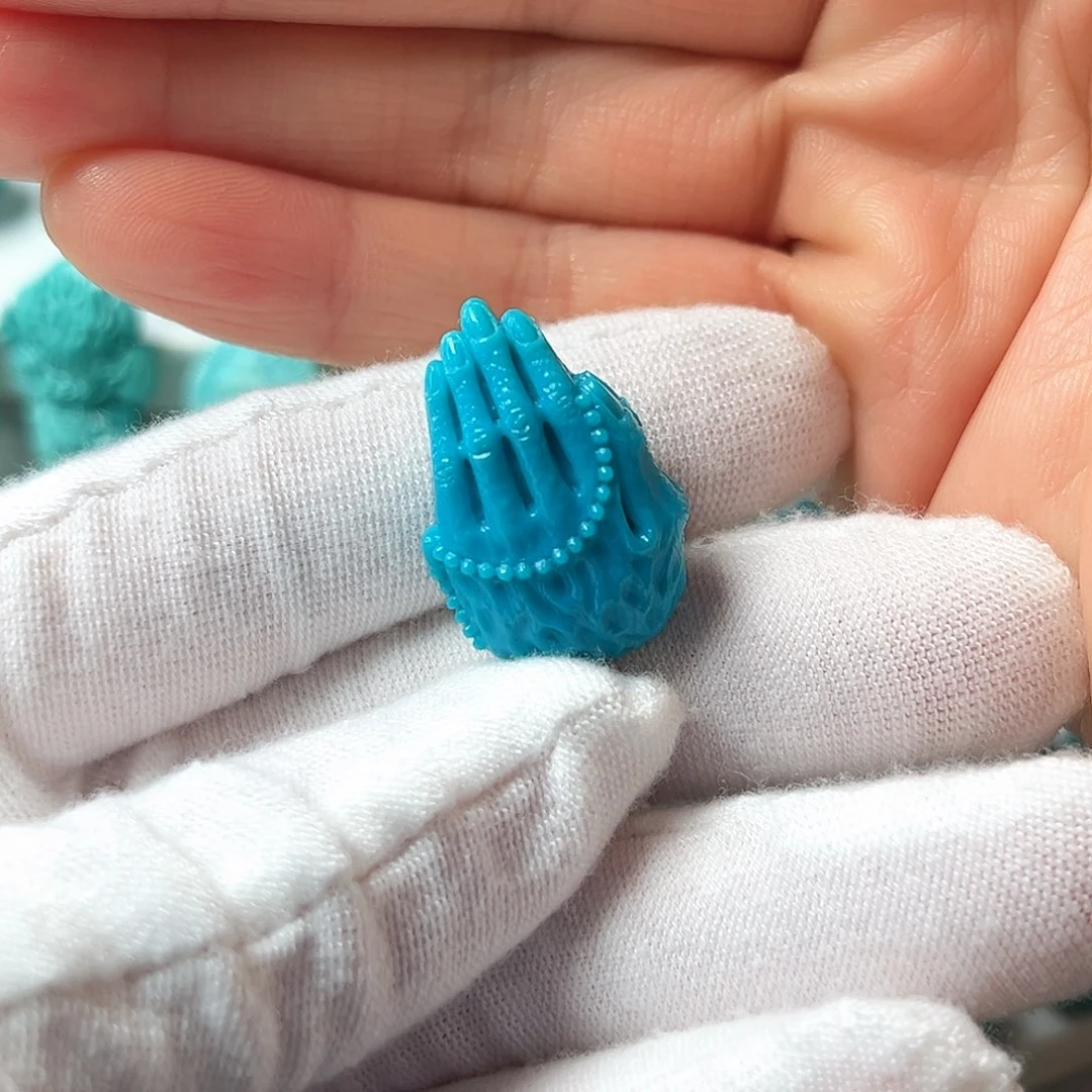 绿松石未镶嵌老型珠