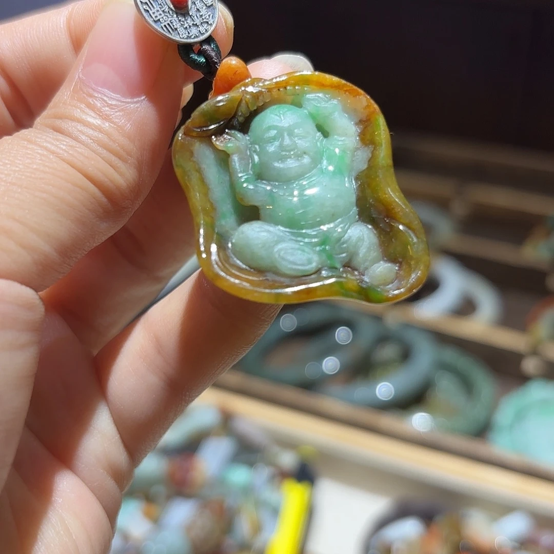 翡翠未镶嵌颈饰原创