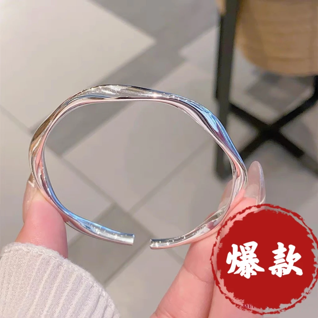 足银手镯 38号链接【经典款开口】足银999.9手镯 闭店清库存卖完无