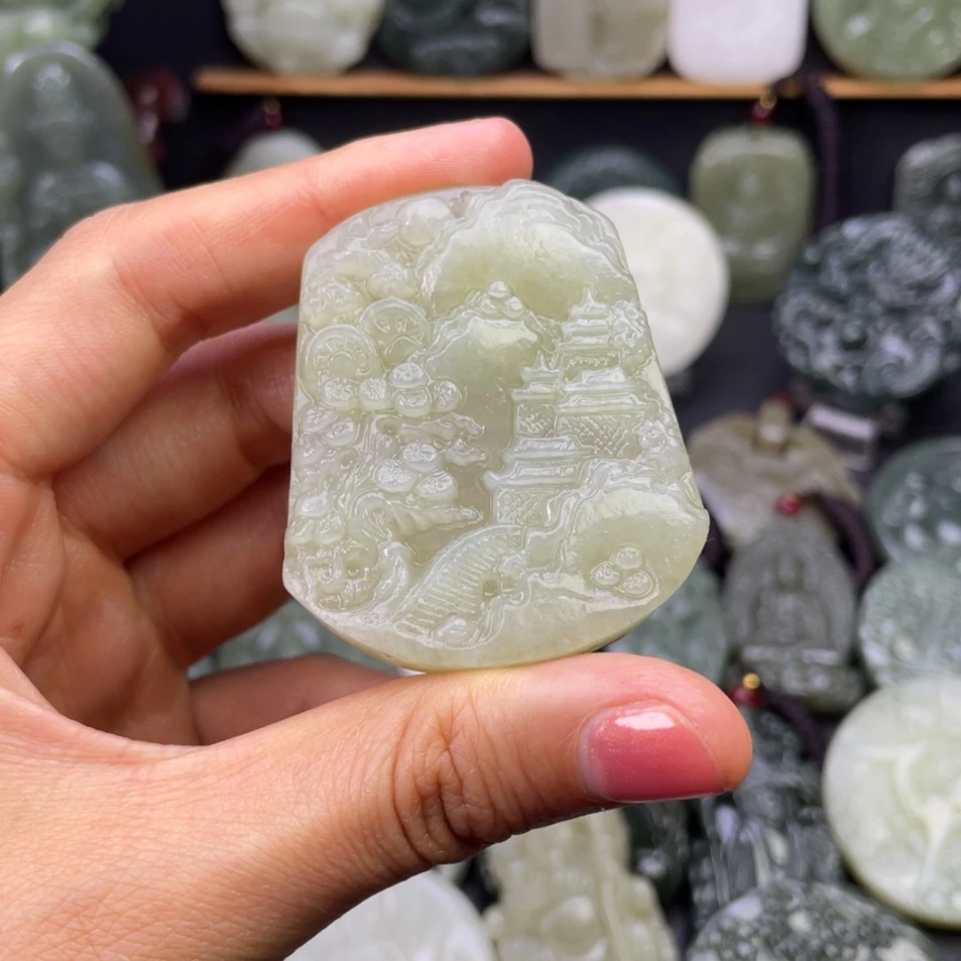 和田玉颈饰未镶嵌