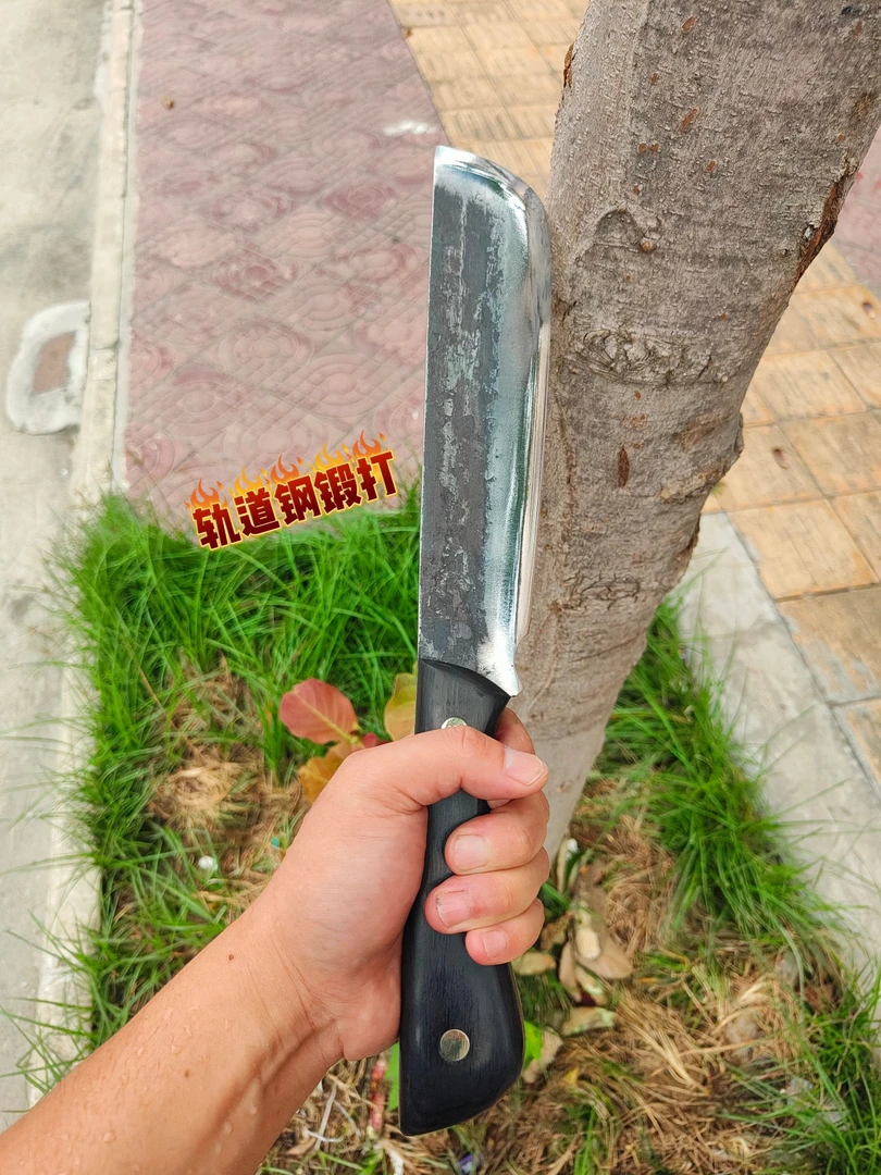 铁匠手工刀实木手柄纯手工锻打砍柴户外开荒刀户外生存刀砍柴劈柴