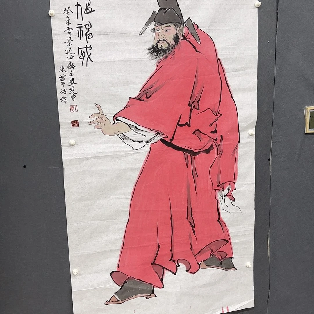 国画人物作品童童童