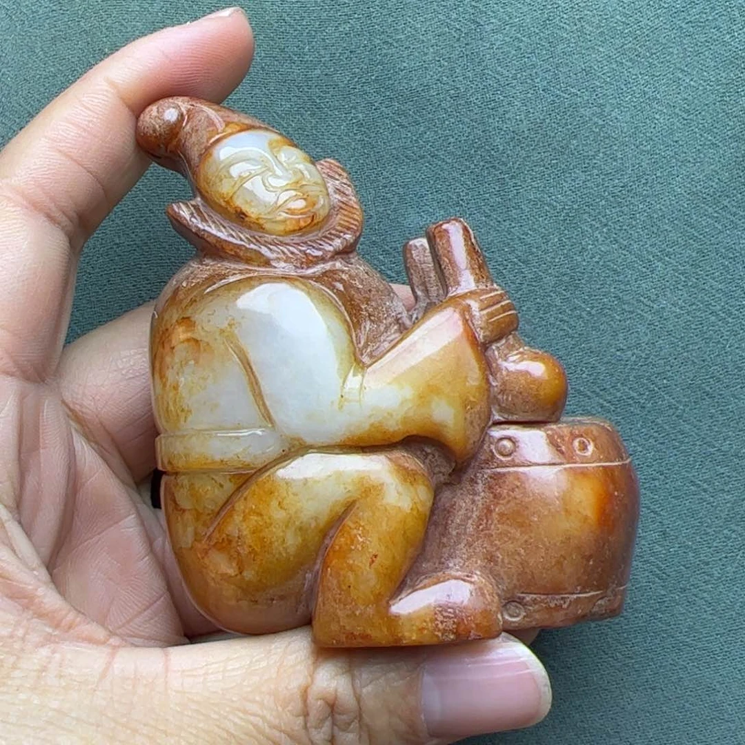 和田玉把件未镶嵌春**开