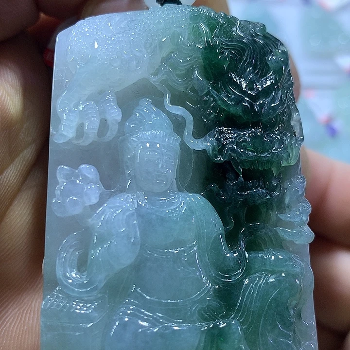 翡翠未镶嵌颈饰天然翡翠A货吊坠