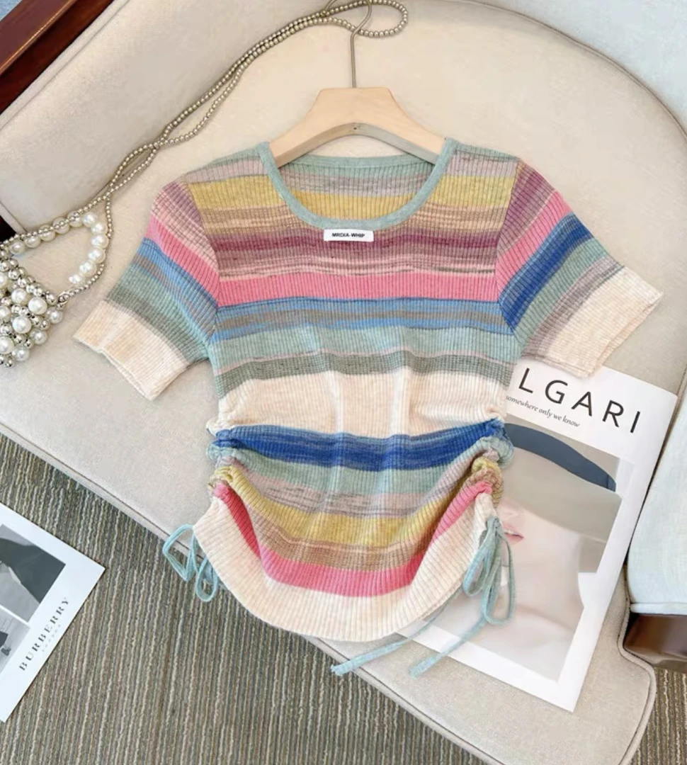 （951-1000）辣妹针织短袖