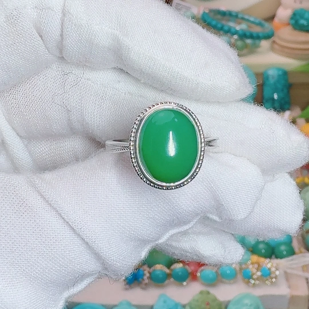 绿松石银S925镶嵌珠宝奇石