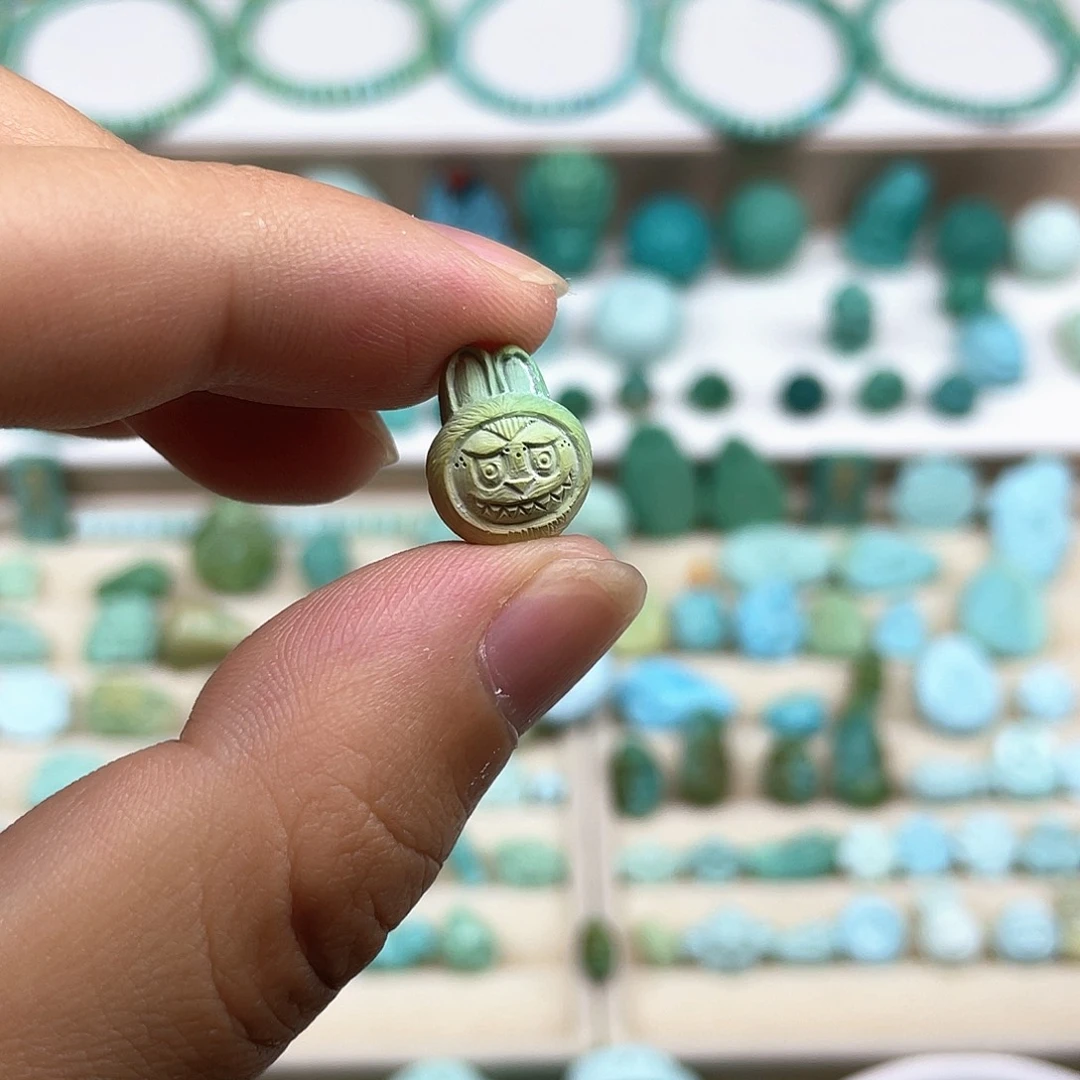 绿松石未镶嵌珠子