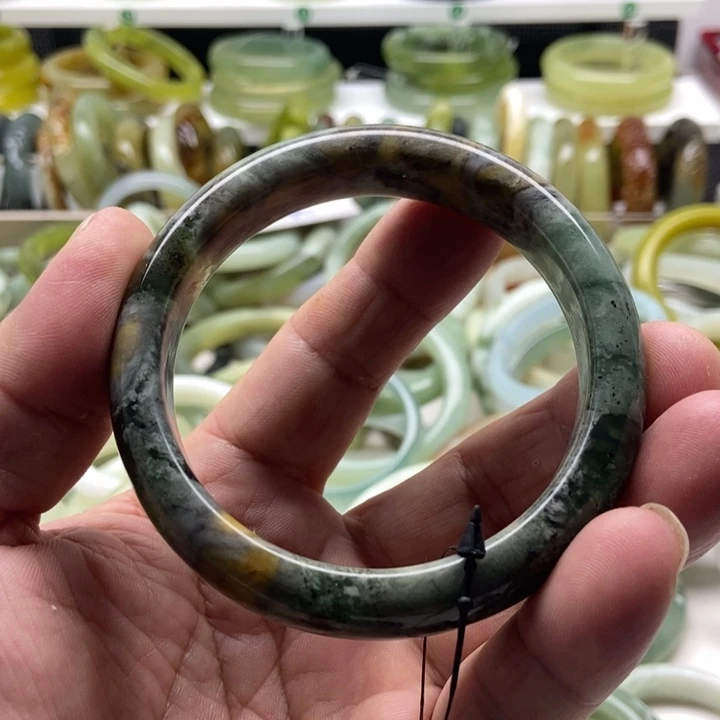 未镶嵌蛇纹石玉手镯