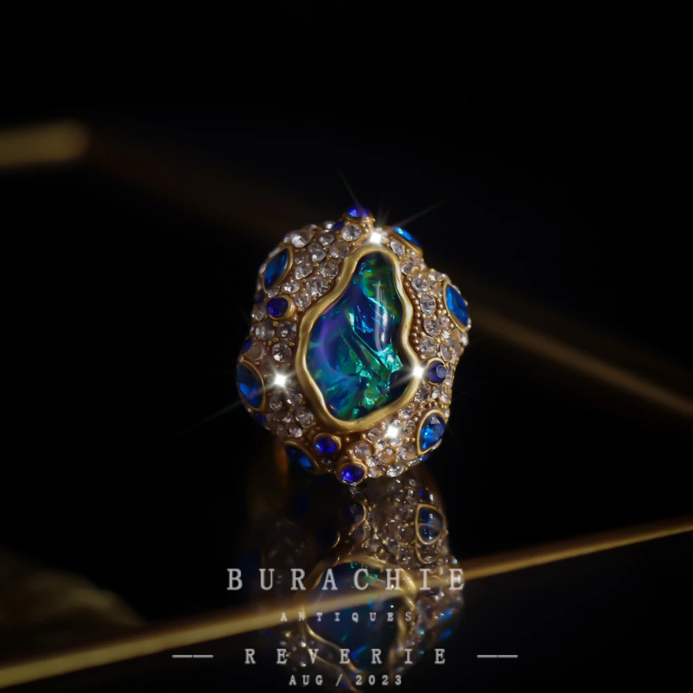 铜合金仿水晶戒指 【4528】周年珍藏英｜经典原标克拉款CrownFrett