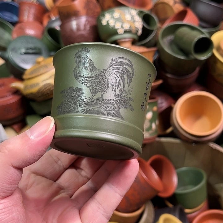 紫砂茶杯全手工紫砂主人杯