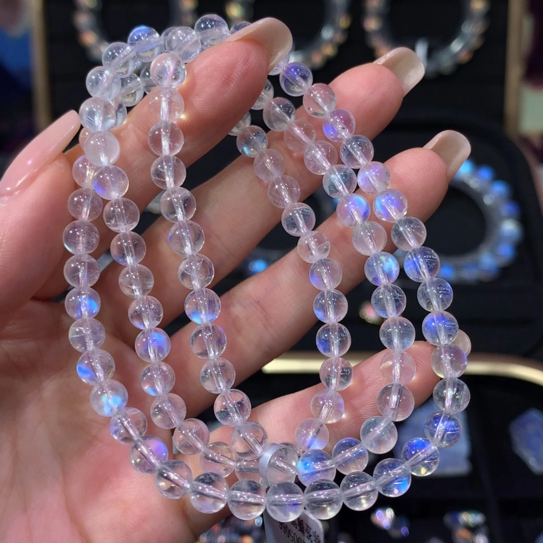 月光石手链5.6未镶嵌