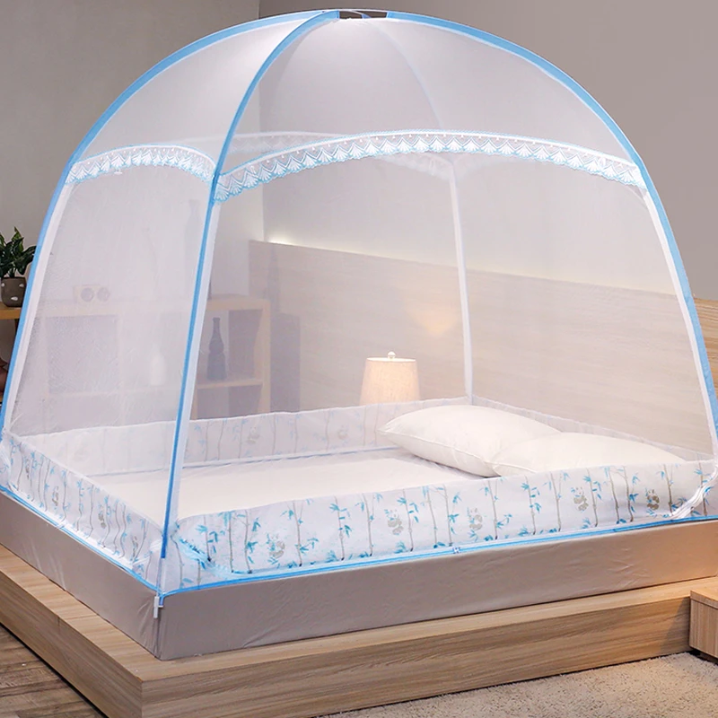 蒙古包蚊帐2025新款高级2025家用免安装防摔儿童卧室加厚加密折叠