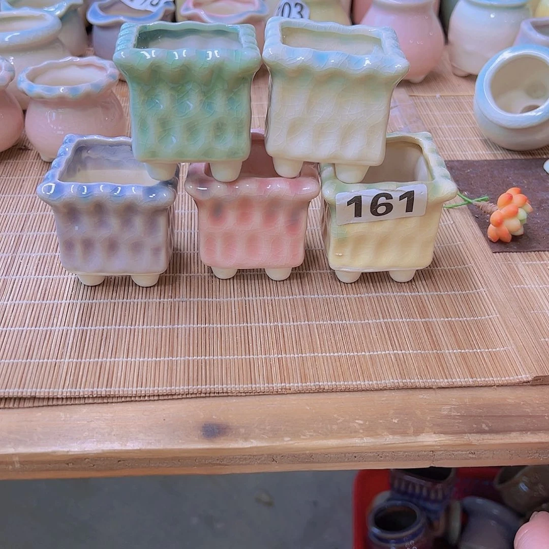 红陶陶瓷花盆当场12包邮